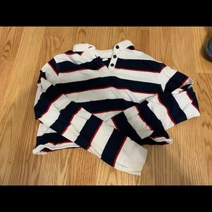 Striped Collared Top